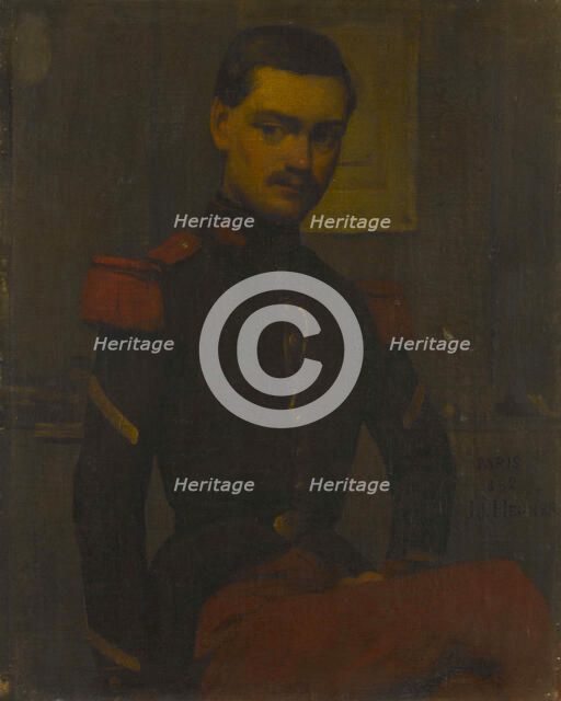 Portrait du Sergent Fourrier, 1852. Creator: Jean Jacques Henner.