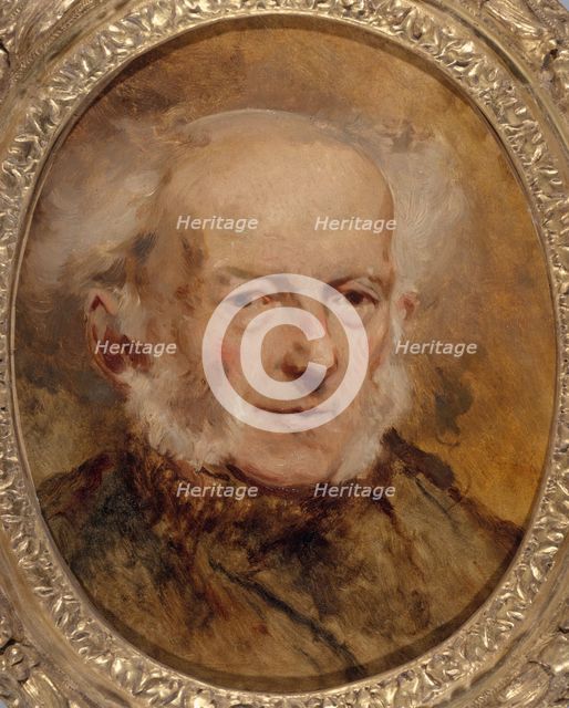 Portrait du peintre Jean-Baptiste Isabey, père de l'artiste, c1840. Creator: Eugene Isabey.