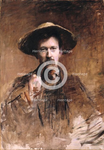 Portrait du peintre par lui-meme, n.d. Creator: Frank Edwin Scott.