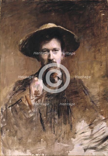 Portrait du peintre par lui-meme, n.d. Creator: Frank Edwin Scott.