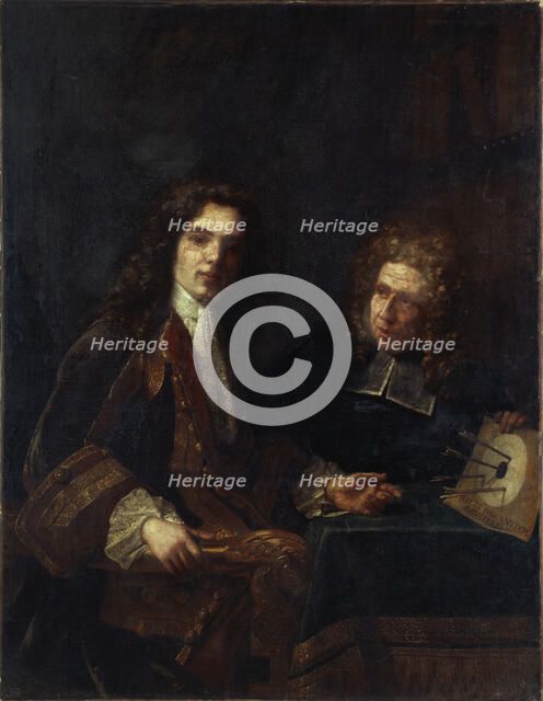 Portrait d'un maître et de son élève, c1700. Creator: Ecole Francaise.