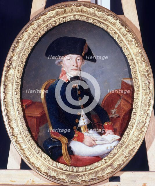 Portrait d'un officier de la garde nationale à l'époque révolutionnaire, c1789. Creator: Ecole Francaise.