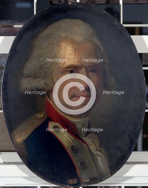 Portrait d'un adjudant-major d'un régiment de ligne, c1790. Creator: Unknown.