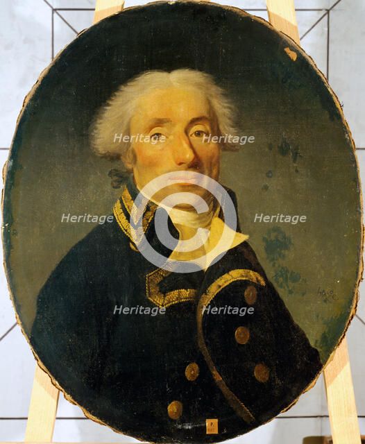 Portrait d'un général de division entre 1791 et 1794, between 1791 and 1794. Creator: Joseph Boze.