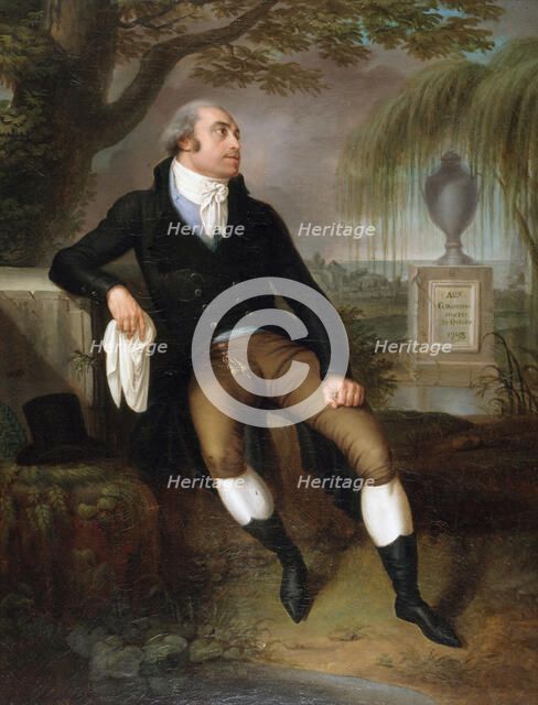 Portrait d'un inconnu (peut-être Maximin Isnard ?) autrefois identifié comme Pierre..., c1800. Creator: Laurent Blanchard.