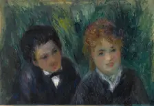 Portrait d'un jeune homme et d'une jeune fille, 1875-1880
