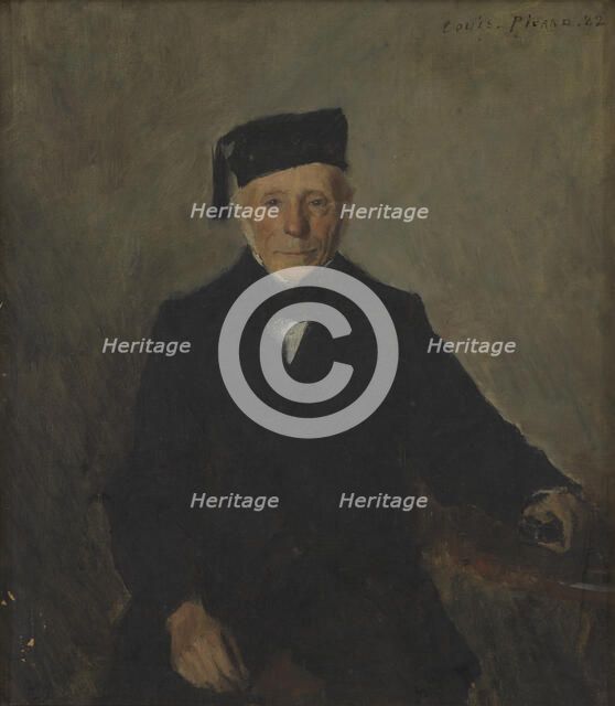 Portrait d'un vieillard, 1882. Creator: Louis Picard.