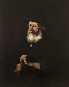 Portrait d'un vieillard, c.1875. Creator: Theodule Ribot