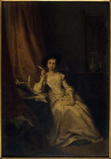 Portrait d'une actrice (Mme Volnys ?), c1835. Creator: Adèle-Anaïs Colin