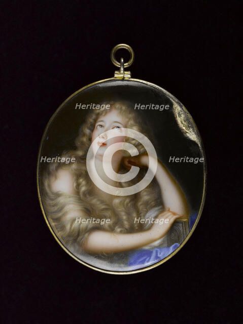 Portrait d'une jeune femme blonde en "Madeleine". Creator: Ecole Francaise.