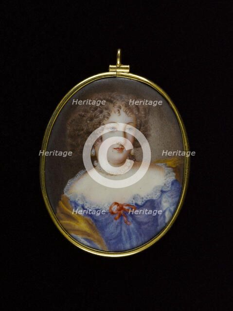 Portrait d'une jeune femme en costume Louis XIV. Creator: Ecole Francaise.