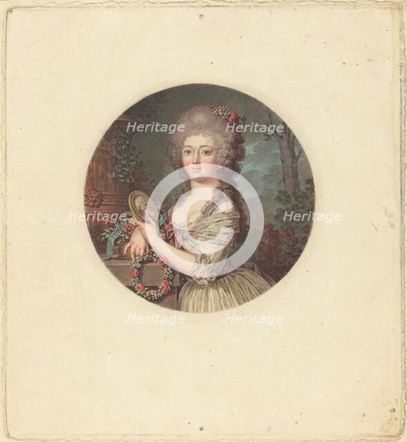 Portrait d'une jeune princesse. Creator: Jean Francois Janinet.