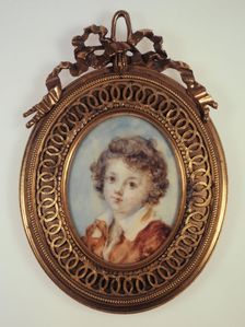 Portrait en buste d'un jeune garçon. Creator: Marie-Anne Fragonard