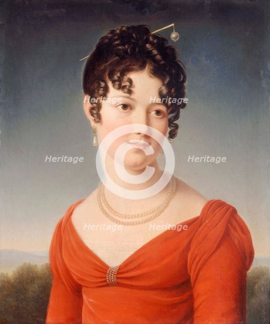 Portrait en buste d'Alexandrine-Anne de la Pallu, marquise de Flers (1786-1832), c1810. Creator: Francois Pascal Simon Gerard.
