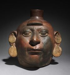 Portrait Head Vessel, 200-550. Creator: Unknown