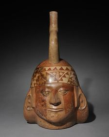 Portrait Head Vessel, c. 200-550. Creator: Unknown