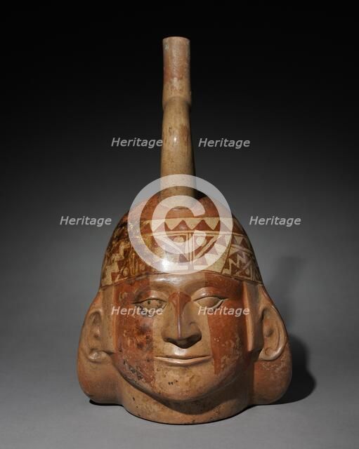 Portrait Head Vessel, c. 200-550. Creator: Unknown.