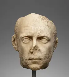 Portrait Head, about A.D. 250. Creator: Unknown