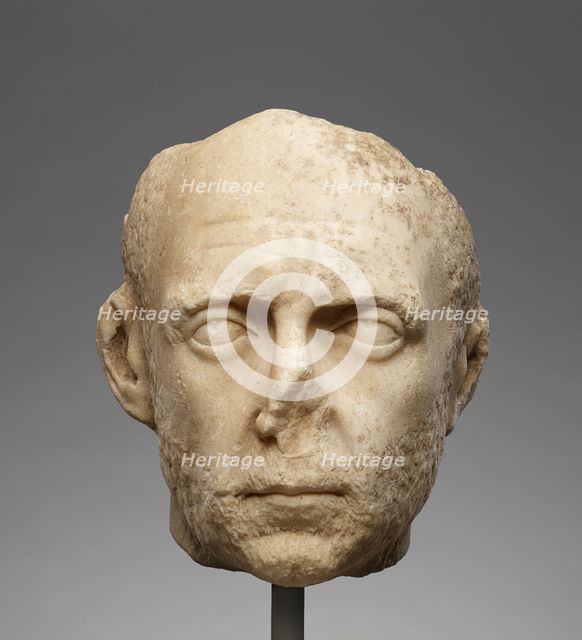 Portrait Head, about A.D. 250. Creator: Unknown.