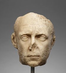 Portrait Head, about A.D. 250. Creator: Unknown