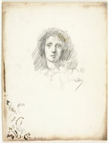 Portrait Head, c. 1894. Creator: Theodore Roussel