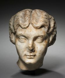 Portrait Head of the Empress Lucilla, c. 165. Creator: Unknown