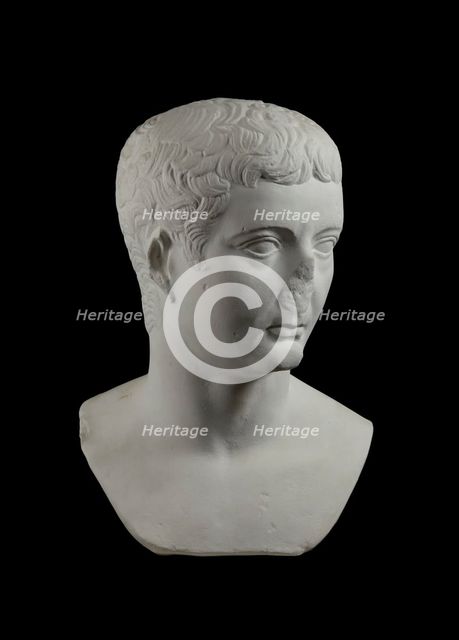 Portrait head of Tiberius, cAD 14. Artist: Unknown.