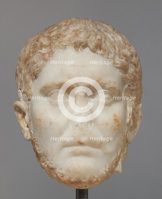 Portrait Head of a Man, mid-3rd century A.D. Creator: Unknown.