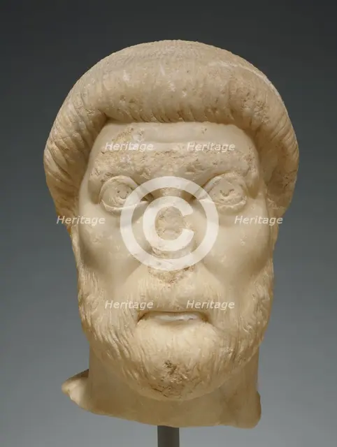 Portrait Head of a Man, mid-5th century A.D. Creator: Unknown.