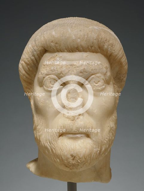 Portrait Head of a Man, mid-5th century A.D. Creator: Unknown.