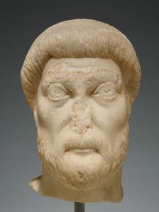 Portrait Head of a Man, mid-5th century A.D. Creator: Unknown