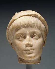 Portrait Head of a Boy as Mercury, second half of 2nd century A.D. Creator: Unknown