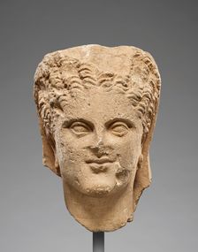 Portrait Head of a Female Figure, about 4th century B.C. Creator: Unknown