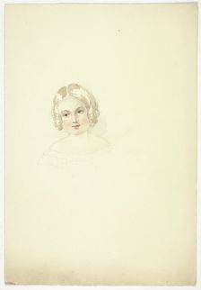Portrait Head of a Young Girl, n.d. Creator: Elizabeth Murray