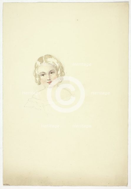 Portrait Head of a Young Girl, n.d. Creator: Elizabeth Murray.