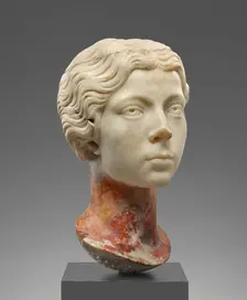 Portrait Head of a Young Woman, A.D. 170-190. Creator: Unknown