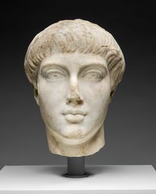 Portrait Head of a Youth, 14-68, reworked by the late 4th-early 5th century. Creator: Unknown