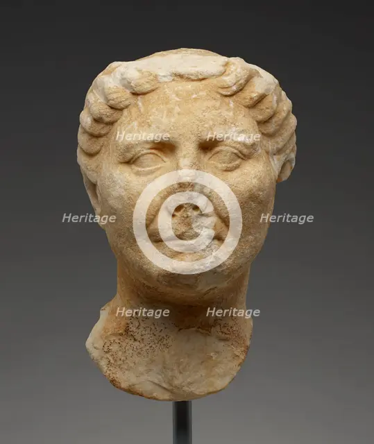 Portrait Head of an Old Woman, 25-1 B.C. Creator: Unknown.