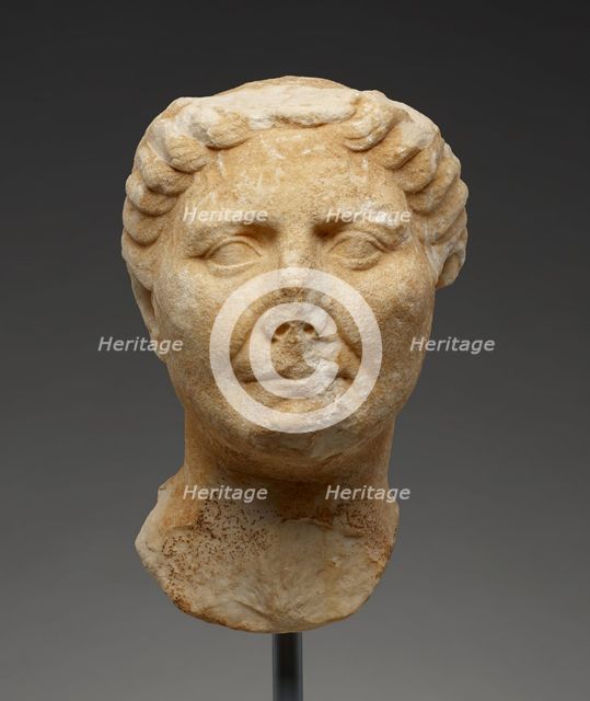 Portrait Head of an Old Woman, 25-1 B.C. Creator: Unknown.