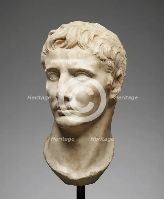 Portrait Head of Augustus, 25-1 B.C. Creator: Unknown.