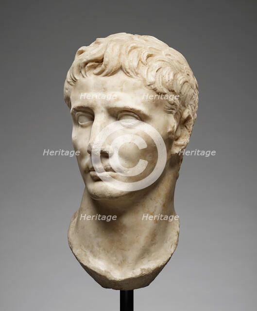 Portrait Head of Augustus, 25-1 B.C. Creator: Unknown.