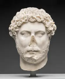 Portrait Head of Emperor Hadrian, 130-138. Creator: Unknown