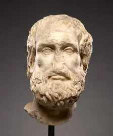 Portrait Head of Euripides, 2nd century A.D. Creator: Unknown