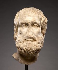 Portrait Head of Euripides, 2nd century A.D. Creator: Unknown