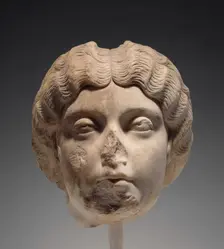 Portrait Head of Faustina the Younger, about A.D. 170. Creator: Unknown