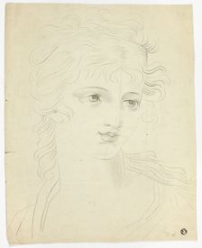 Portrait Head of Girl, n.d. Creator: J. Aspinall