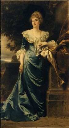 Portrait Hedwige de Ligne, 1900. Creator: Benczúr, Gyula (1844-1920)