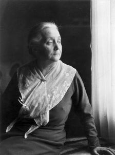 Portrait in profile of Anna Lindhagen (1870-1941), municipal and social politician who..., 1930-1940 Creator: Unknown