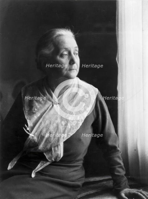 Portrait in profile of Anna Lindhagen (1870-1941), municipal and social politician who..., 1930-1940 Creator: Unknown.