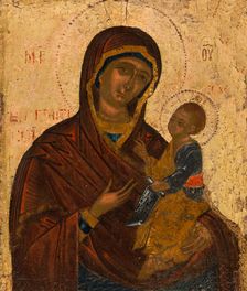 Portrait Icon of the Virgin and Child, c.1500. Creator: Greek School